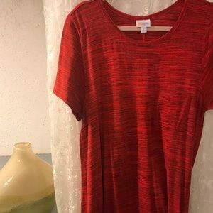 Feathered-Red, LuLaRoe, Carly, XL